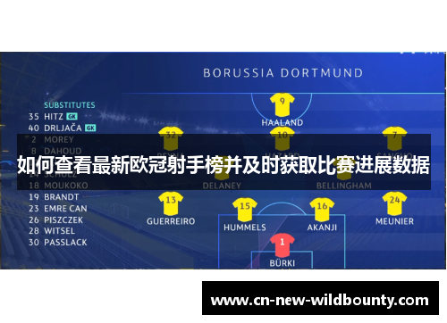 如何查看最新欧冠射手榜并及时获取比赛进展数据